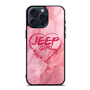 JEEP GIRL LOGO LOVE MARBLE iPhone 15 Pro Max Case Cover