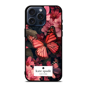 KATE SPADE NEW YORK FLOWER BUTTTERFLY iPhone 15 Pro Max Case Cover
