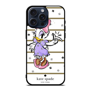 KATE SPADE NEW YORK LOGO DAISY DUCK DISNEY iPhone 15 Pro Max Case Cover