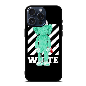 KAWS ICON OFF WHITE LOGO iPhone 15 Pro Max Case Cover KAWS ICON OFF WHITE LOGO iPhone 15 Pro Max Case Cover