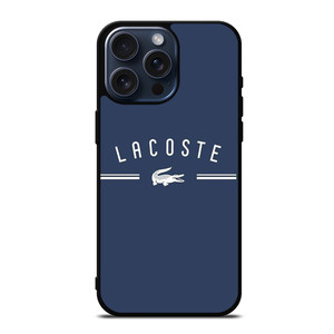 LACOSTE CROC LOGO BLUE iPhone 15 Pro Max Case Cover