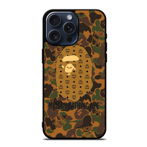 MCM MICHAEL CROMER MUNICH BATHING APE CAMO iPhone 15 Pro Max Case Cover
