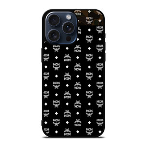 MCM MICHAEL CROMER MUNICH BLACK LOGO iPhone 15 Pro Max Case Cover