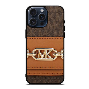 MICHAEL KORS MK LOGO BROWN BAG iPhone 15 Pro Max Case Cover