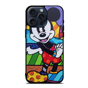 MICKEY MOUSE ROMERO BRITTO ART iPhone 15 Pro Max Case Cover