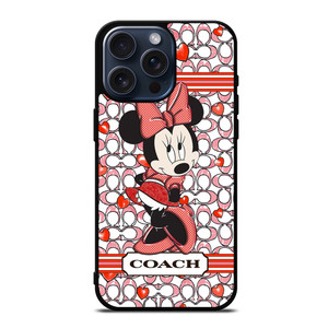 MINNIE MOUSE DISNEY COACH NEW YORK LOGO iPhone 15 Pro Max Case Cover