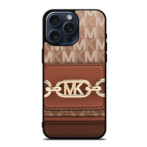 MK MICHAEL KORS LOGO BROWN BAG iPhone 15 Pro Max Case Cover MK MICHAEL KORS LOGO BROWN BAG iPhone 15 Pro Max Case Cover