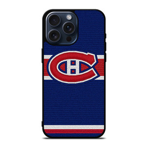 MONTREAL CANADIENS LOGO HOCKEY TEAM EMBORDERY iPhone 15 Pro Max Case Cover MONTREAL CANADIENS LOGO HOCKEY TEAM EMBORDERY iPhone 15 Pro Max Case Cover