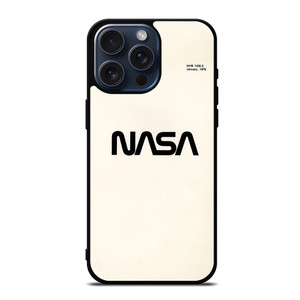 NASA LOGO WHITEI CON iPhone 15 Pro Max Case Cover