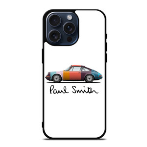 PAUL SMITH LOGO PORSCHE CAR iPhone 15 Pro Max Case Cover