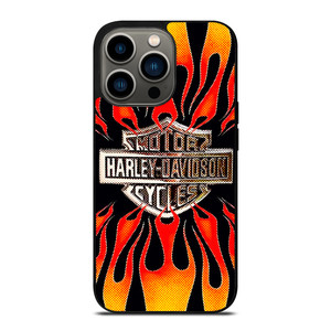 HARLAY DAVIDSON MOTOR FIRE LOGO iPhone 13 Pro Case Cover