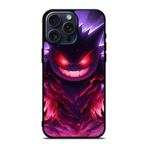 POKEMON GENGAR POCKET MONSTERS ART iPhone 15 Pro Max Case Cover