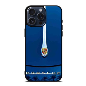 PORSCHE CAR LOGO HOOD EMBLEM iPhone 15 Pro Max Case Cover