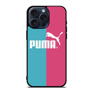 PUMA LOGO BLUE PINK ICON iPhone 15 Pro Max Case Cover