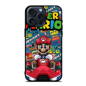 SUPER MARIO BROSS NINTENDO GAME MARIO CART iPhone 15 Pro Max Case Cover