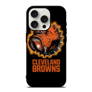 CLEVELAND BROWNS FOOTBALL LOGO DAWG POUND MASCOT iPhone 15 Pro Case Cover CLEVELAND BROWNS FOOTBALL LOGO DAWG POUND MASCOT iPhone 15 Pro Case Cover