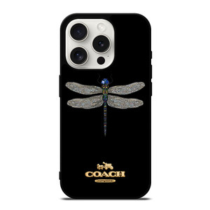 COACH NEW YORK LOGO DRAGONFLY iPhone 15 Pro Case Cover COACH NEW YORK LOGO DRAGONFLY iPhone 15 Pro Case Cover