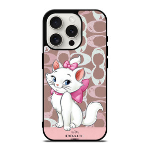 COACH NEW YORK LOGO MARIE ARISTOCAT DISNEY iPhone 15 Pro Case Cover