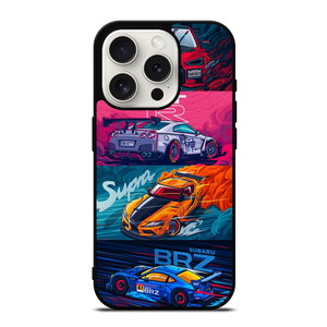 JAPAN RACING SPORTS CARS SUPRA GTR LANCER BRZ iPhone 15 Pro Case Cover