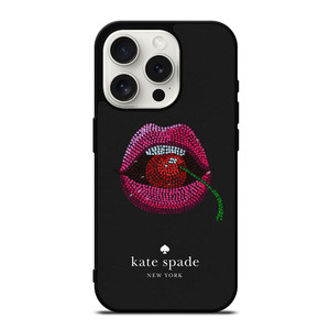 KATE SPADE NEW YORK LIPS AND CHERRY iPhone 15 Pro Case Cover