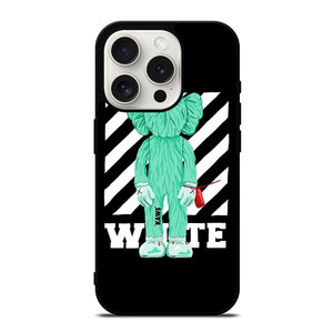 KAWS ICON OFF WHITE LOGO iPhone 15 Pro Case Cover