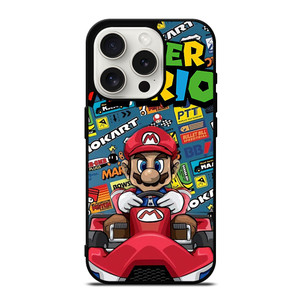 SUPER MARIO BROSS NINTENDO GAME MARIO CART iPhone 15 Pro Case Cover SUPER MARIO BROSS NINTENDO GAME MARIO CART iPhone 15 Pro Case Cover