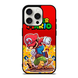 SUPER MARIO BROSS NINTENDO GAME iPhone 15 Pro Case Cover