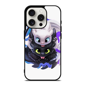 TOOTHLESS AND LIGHTFURY HOW TO TRAIN YOUR DRAGON iPhone 15 Pro Case Cover TOOTHLESS AND LIGHTFURY HOW TO TRAIN YOUR DRAGON iPhone 15 Pro Case Cover