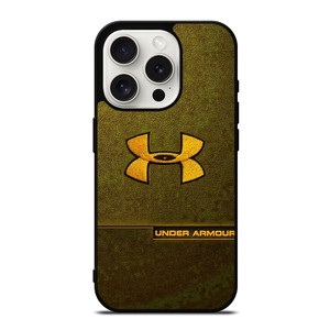 UNDER ARMOUR LOGO EMBROIDERY YELLOW iPhone 15 Pro Case Cover UNDER ARMOUR LOGO EMBROIDERY YELLOW iPhone 15 Pro Case Cover