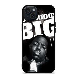 BIGGIE SMALL THE NOTORIOUS BIG RAPPER iPhone 15 Plus Case Cover