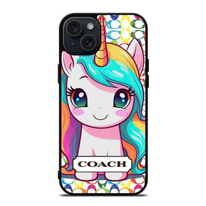 COACH NEW YORK LOGO PRETTY UNICORN iPhone 15 Plus Case Cover COACH NEW YORK LOGO PRETTY UNICORN iPhone 15 Plus Case Cover