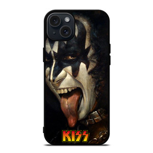 GENE SIMMONS TONGUE OUT KISS BAND iPhone 15 Plus Case Cover