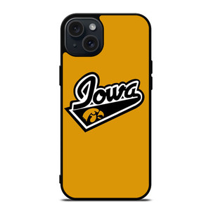IOWA HAWKEYES UNIVERSITY BASKETBALL TEAM LOGO iPhone 15 Plus Case Cover