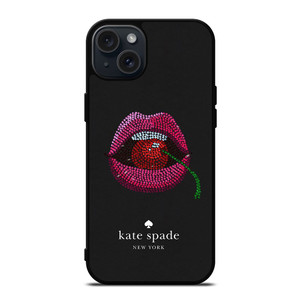 KATE SPADE NEW YORK LIPS AND CHERRY iPhone 15 Plus Case Cover