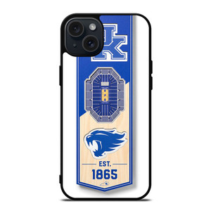 KENTUCKY WILD CATS UNIVERSITY BASKETBALL TEAM LOGO 1865 iPhone 15 Plus Case Cover