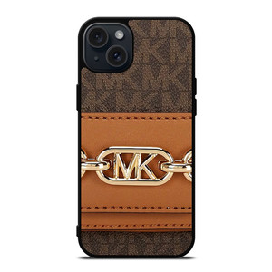 MICHAEL KORS MK LOGO BROWN BAG iPhone 15 Plus Case Cover