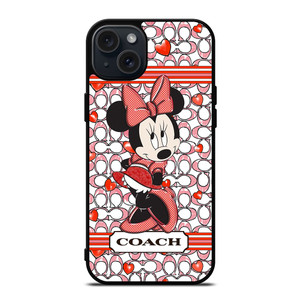 MINNIE MOUSE DISNEY COACH NEW YORK LOGO iPhone 15 Plus Case Cover