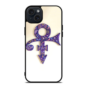 PRINCE PURPLE ART LOGO iPhone 15 Plus Case Cover PRINCE PURPLE ART LOGO iPhone 15 Plus Case Cover
