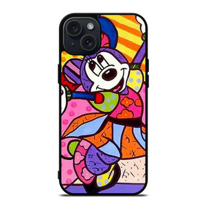 ROMERO BRITTO MINNIE MOUSE ART iPhone 15 Plus Case Cover