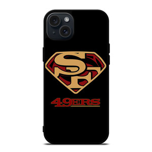 SAN FRANCISCO 49ERS FOOTBALL SUPERMAN LOGO iPhone 15 Plus Case Cover