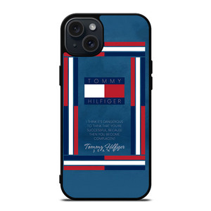 TOMMY HILFIGER LOGO QUOTE iPhone 15 Plus Case Cover