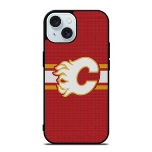 CALGARY FLAMES HOCKEY TEAM LOGO iPhone 15 Case Cover CALGARY FLAMES HOCKEY TEAM LOGO iPhone 15 Case Cover