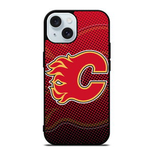 CALGARY FLAMES LOGO HOCKEY TEAM ICON iPhone 15 Case Cover