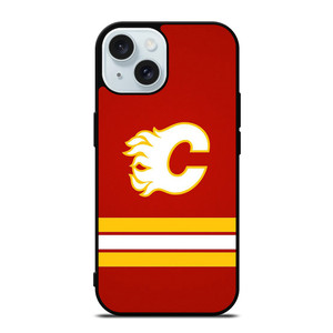 CALGARY FLAMES LOGO NHL HOCKEY TEAM ICON iPhone 15 Case Cover