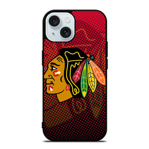 CHICAGO BLACKHAWKS HOCKEY TEAM LOGO EMBLEM iPhone 15 Case Cover CHICAGO BLACKHAWKS HOCKEY TEAM LOGO EMBLEM iPhone 15 Case Cover