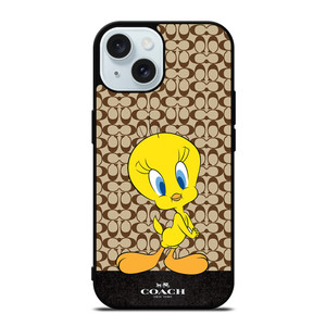 COACH NEW YORK LOGO TWEETY BIRD iPhone 15 Case Cover