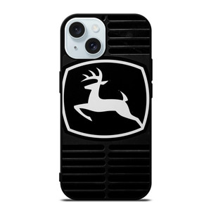 JOHN DEERE TRACTOR LOGO BLACK iPhone 15 Case Cover