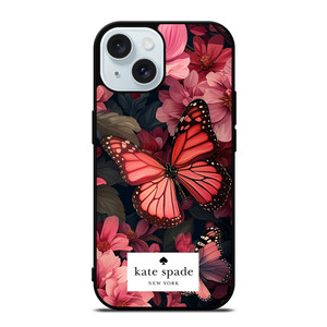 KATE SPADE NEW YORK FLOWER BUTTTERFLY iPhone 15 Case Cover