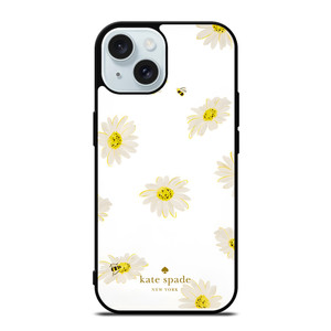 KATE SPADE NEW YORK LOGO SUN FLOWERS ICON iPhone 15 Case Cover