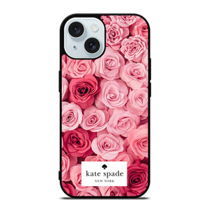 KATE SPADE NEW YORK ROSE PINK RED iPhone 15 Case Cover